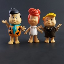 Flinstones Plastic Toy Figures Fred Wilma Barney Hanna Barbera 1986