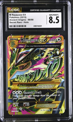 M Rayquaza-EX graded CGC 8.5 for sale on eBay