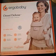 Ergobaby Omni Deluxe Mesh All-in-One Baby Carrier- Natural Beige- Brand New