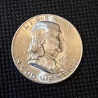 1951-D Franklin Half Dollar AU/MS 90% Silver Denver Mint Estate Coin In Capsule