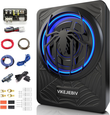 1200W Subwoofer, Slim Underseat Car Subwoofer and Amp Package with Ambient Light