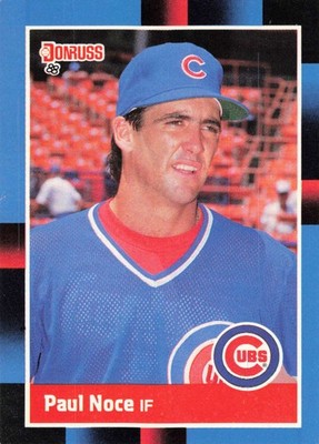 Paul Noce 1988 Donruss #315 Chicago Cubs RC Baseball