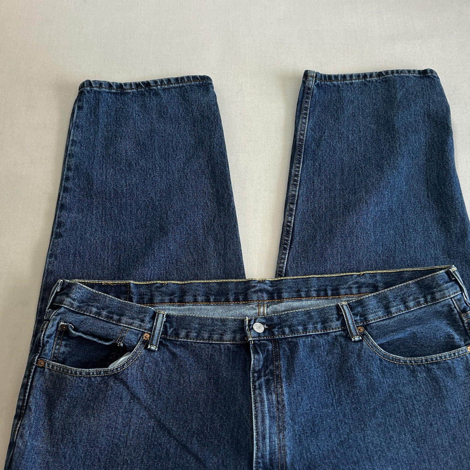 Levis 550 Jeans Mens 48x29 Blue Denim Tapered Leg Cotton Relaxed Fit thumbnail 3