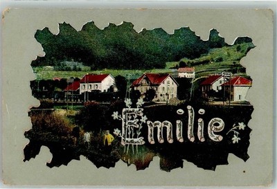39795456 - Emilie E.S.D. Series 1515 Name on Postcard