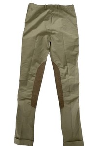 Ariat Girls Riding Breeches Tan Knee Patch Equestrian Pants Size 14 Horse Riding