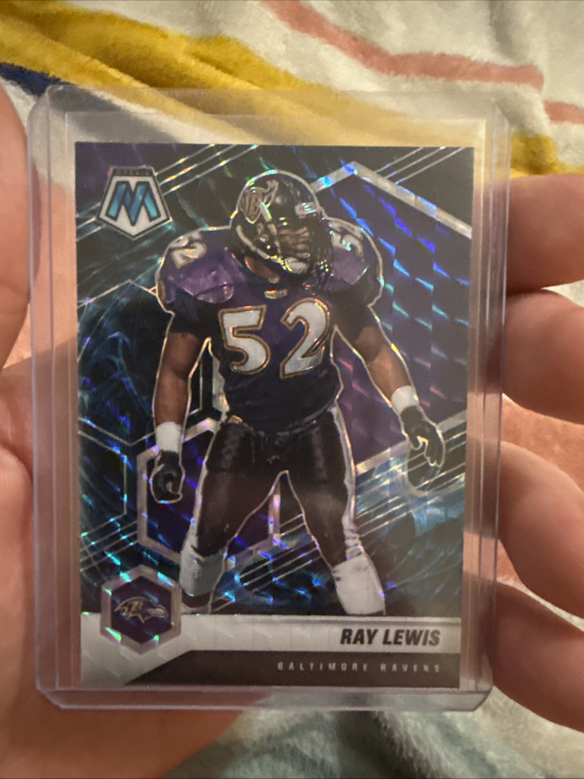 2021 Panini Mosaic - Ray Lewis #21 Genesis Mosaic Prizm