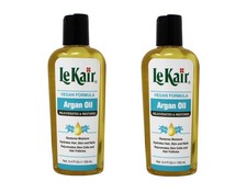 2 Pack of LeKair Argan Oil Hair & Body Oil - Vegan Formula 3.4 Ounce