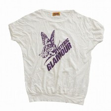 HYSTERIC GLAMOUR Butterfly Girl TShirt White F Short Sleeve Top Used