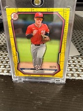 2026 Bowman Chrome Eli Willits Yellow Box Score Border 32/75