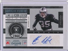 2011 PLAYOFF CONTENDERS CHIMDI CHEKWA ROOKIE TICKET AUTOGRAPH