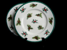 Mikasa CHRISTMAS WISH Salad Plate ULTIMA+ SUPER STRONG FINE CHINA Set of 2