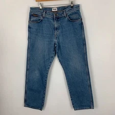 Wrangler Texas Jeans W36 L30 Blue Denim Zip Fly Cotton Casual