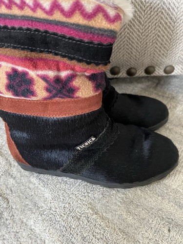 Tecnica Boots Goat Fur After Ski Snow Fur & Aztec Print Sz 38 - Picture 4 of 7