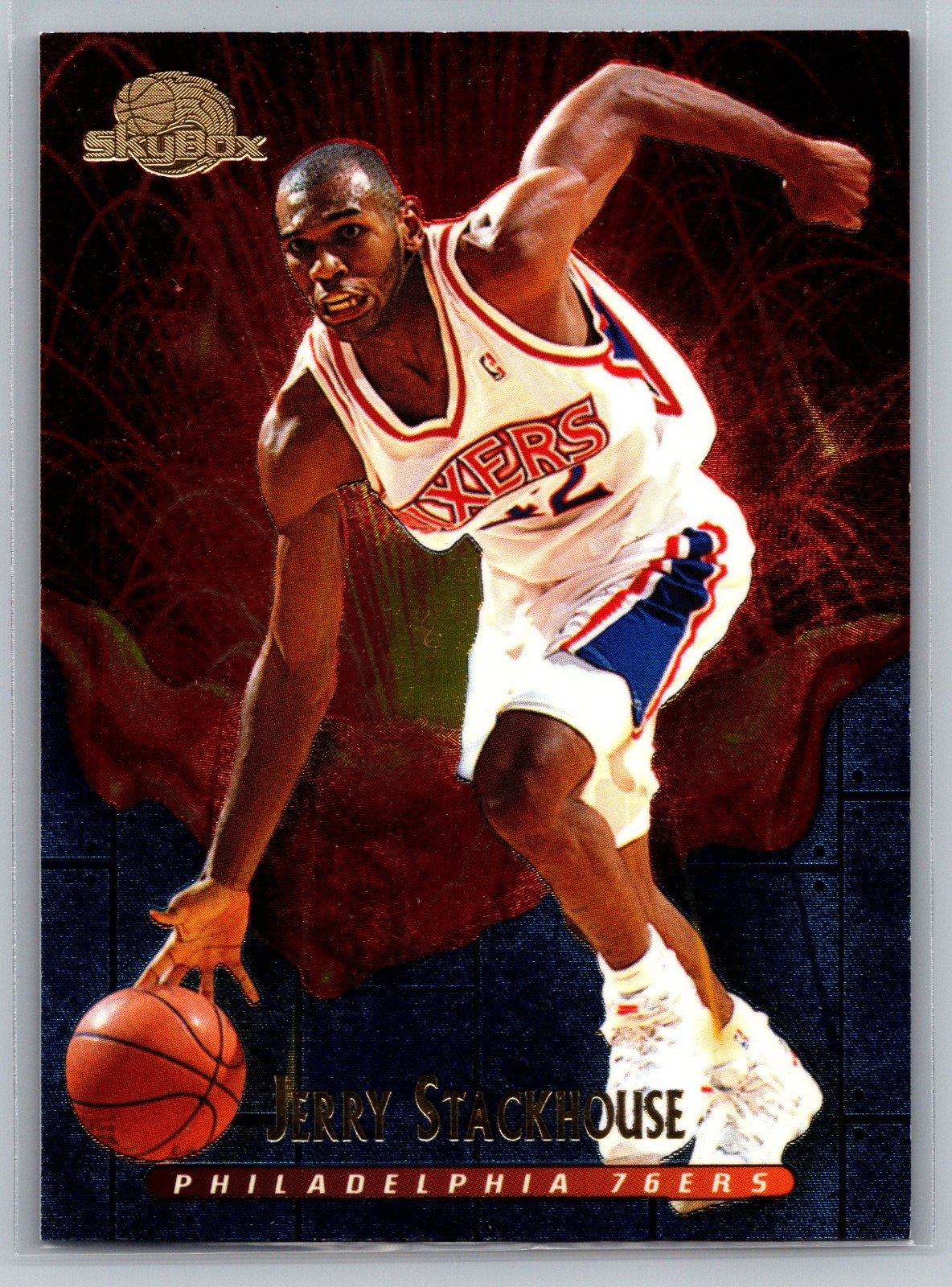 1995-96 Skybox Premium - Meltdown Jerry Stackhouse #M9 (RC)