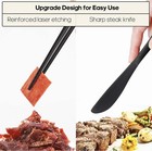 Portable Travel Utensils Set with Case Reusable Stainless Steel Fork Spoon Black — photo 4