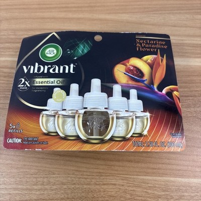 Air Wick 2X Scented Oil Vibrant 5 Count Nectarine And Paradise Flower