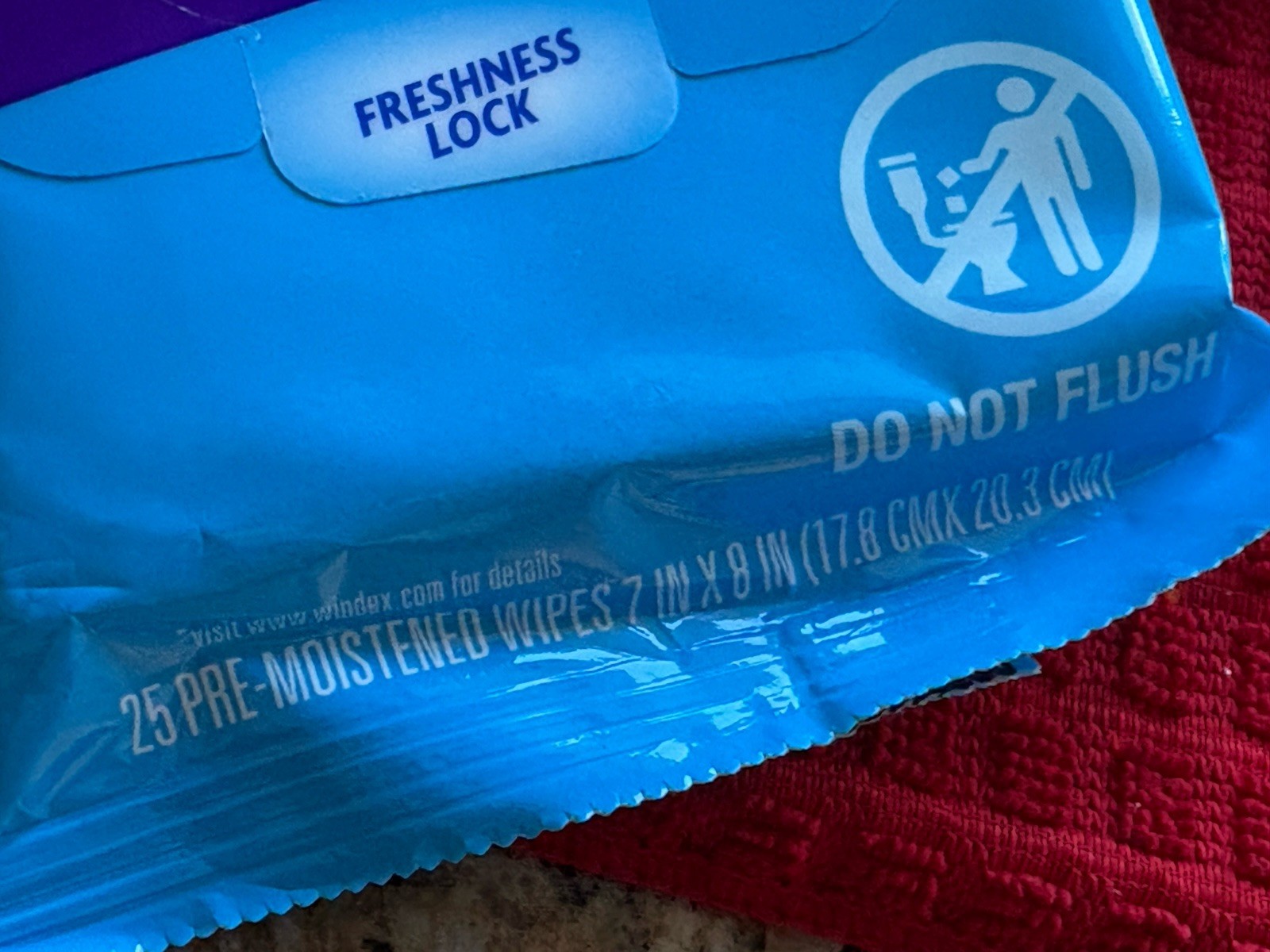 Windex Ammonia Free Glass Cleaning Wipes 25 Count Pack of 6 New Unopened