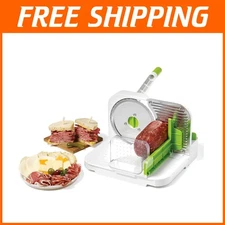 All-in-One Deli Slicer: 6.5" Blade, Adjustable Thickness & Foldable Convenience
