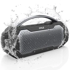 Pyle Portable Wireless BT Streaming Speaker-IPX6 Waterproof Wireless Speaker