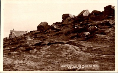 Jenny's Cottage Frying Pan Rocks Postcard The Chevin Otley Yorkshire England