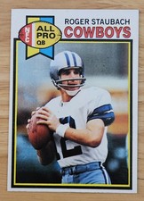 Roger Staubach Dallas Cowboys 1979 Topps Football card #400 EX/NM