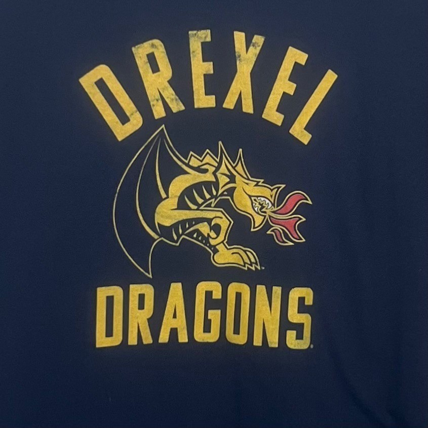 Drexel University Dragons Tshirt Womens Small Blue New Gildan Fanwear