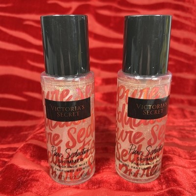 Two Victoria's Secret Pure Seduction Shimmer Fragrance Mist 2.5 oz