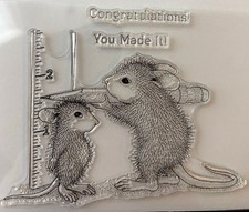 Clear stamp, Animal theme,  Mouse, This Tall, scrapbook, card making, crafts,