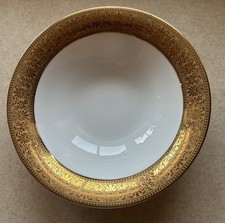 Thomas Porzellan Schale mit Goldrand  20,5 cm, 5,5 cm Höhe