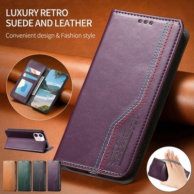Magnetic Leather Case Wallet Cover For OPPO A5X A5 Pro A80 A60 Reno 13F Find X8