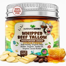 Bálsamo de sebo de carne alimentado con pasto Mayan’s Secret con miel karité manteca de cacao
