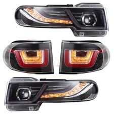 5pcs Set Headlights Taillights W Grilles For 2007-2015 Toyota Fj Cruiser Led