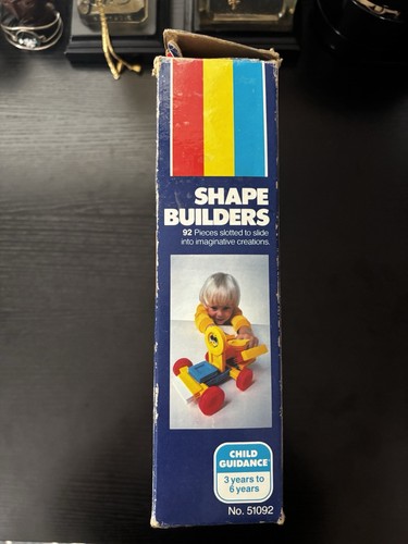Vintage Shape Builders Slotted Building Blocks by Child Guidance (3-6 Years) - Picture 3 of 8
