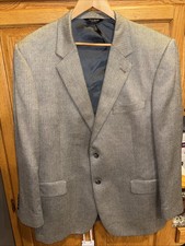 Jos A Bank Imperial Blend Mens Blazer Herringbone Jacket Sport Coat 46 R
