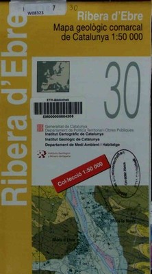 Ribera d'Ebre. Mapa geologic comarcal de Catalunya 1:50.000. No. 30.