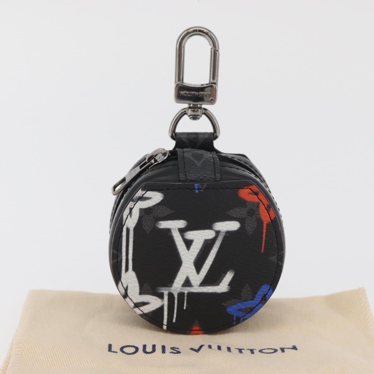 LOUIS VUITTON Monogram Eclipse Etui Earphones Earphone Case GI0844