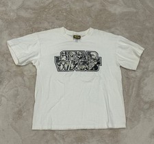Rare Vintage White Star Wars Spell Out Storm Trooper Shirt Youth Size Large
