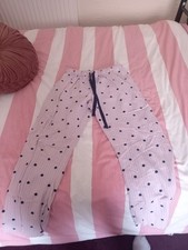 Pyjama Bottoms Pink Polka Dot Primark Size 10-12