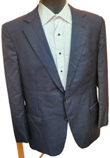 SuitSupply Italy Men's 44R Black Surgeon Cuff Two Button Blazer Sport Jacket