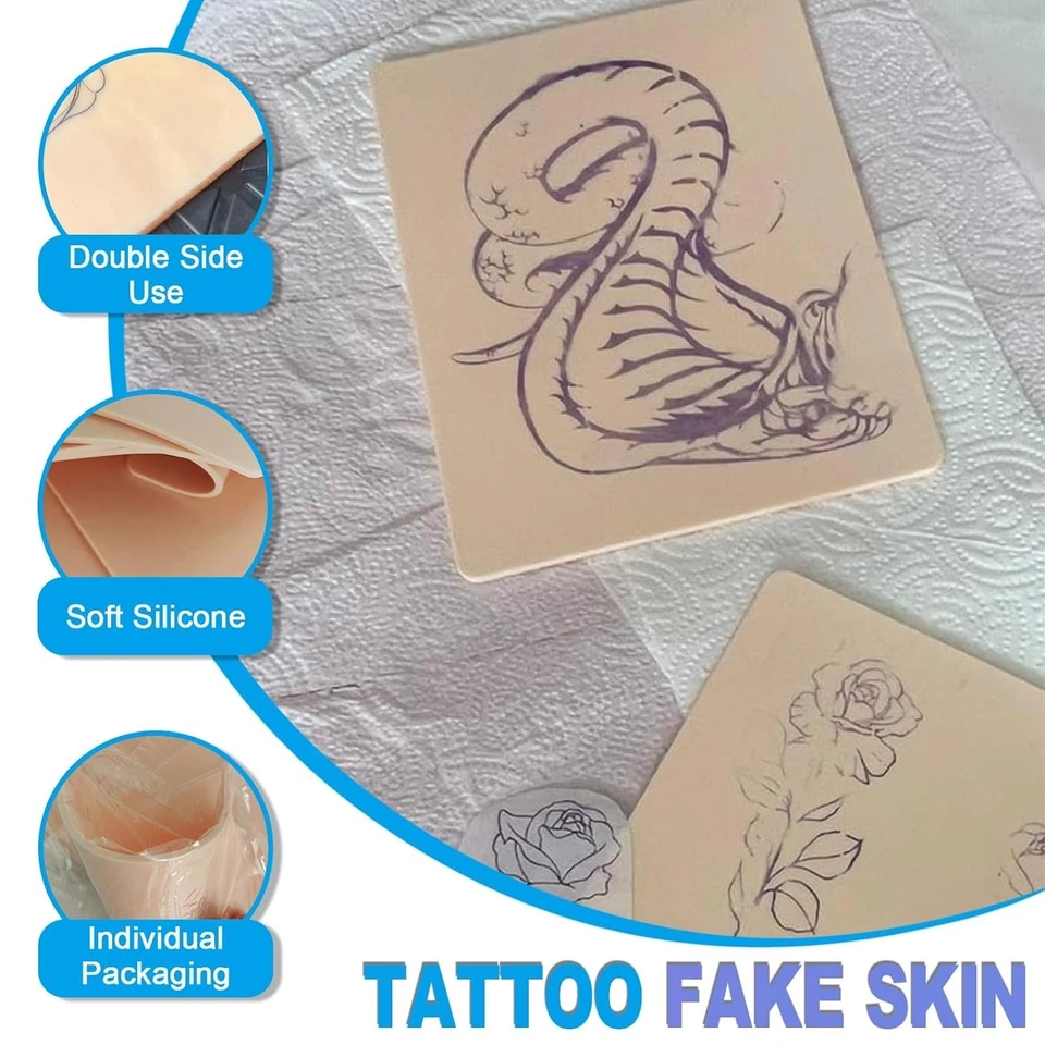 Suministros profesionales para tatuajes - Kit de práctica de piel de 3 mm Foto 4 de 4