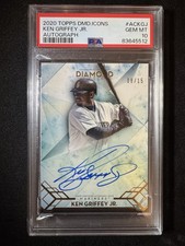 2020 Tops Diamond Icons Ken Griffey Jr. Auto /15 POP 1