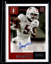 2021 Panini Chronicles Draft Picks #SA-CWE Connor Wedington Score Rookie Auto