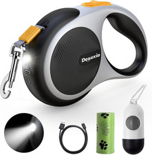 Retractable Dog Leash with LED Flashlight, Upgrade 3 in 1 Dog Leash Retractable