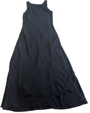 Vintage Alyn Paige Y2K Womens Navy Maxi Chiffon Elegant Made in USA Size 11/12