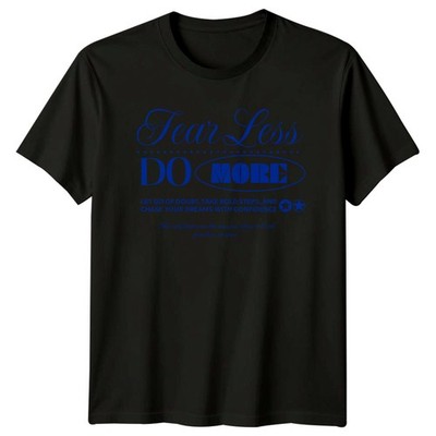 Fear Less Do More Let T-Shirt Persönliches Wachstum Motivationsgeschenk für Sie und Ihn