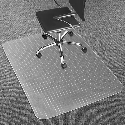 Office Chair Mat for Carpets, Clear Desk Floor Mat for Low, Flat and No  Pile