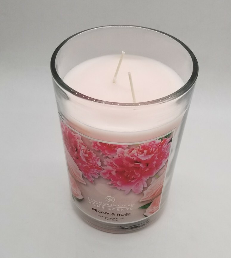 Chesapeake Bay Candles HOME SCENTS PEONY & ROSE 2wick 19 Oz. CANDLE NEW TAGS eBay