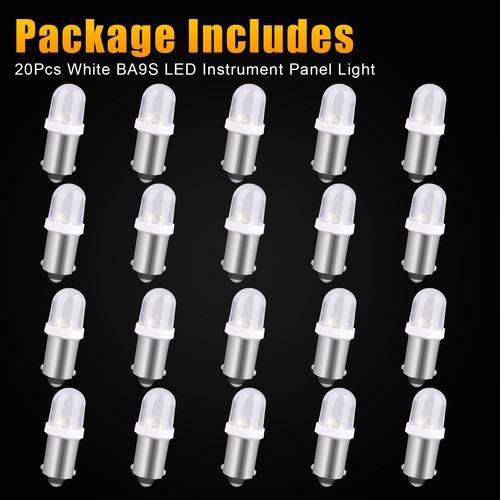 20x Super White BA9S LED Interior Instrument Panel Gauge Dash Light Bulbs 1815 - Picture 9 of 9