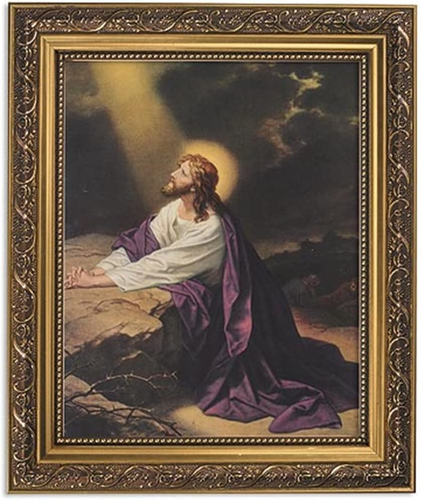 Gerffert Collection Christ in Gethsemane Garden Framed Portrait Print, 13 Inch ( - Picture 12 of 12