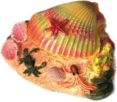 Betta Aquarium Ornament Air Action Tropical Shell 10 x 6 x 10 (cm) *MS200**